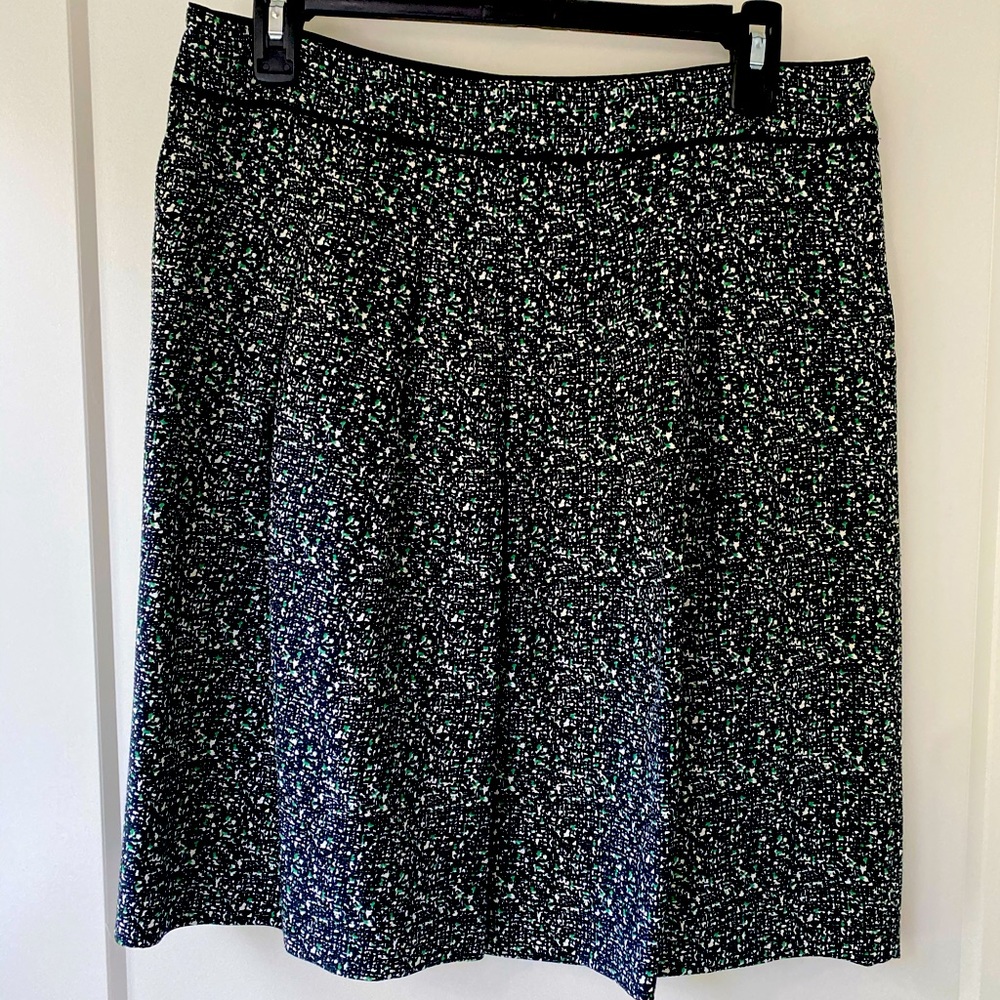 Ann Taylor patterned A-Line skirt